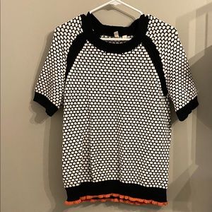 Anthropologie short sleeve knit sweater